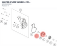 Diagram preview: WATER PUMP WHEEL CPL. (63535055000)