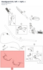 Diagram preview: Handguard kit, left + right, c (A61002082044C11)