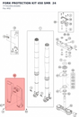 Diagram preview: FORK PROTECTION KIT 450 SMR  24 (77701094100ABG)