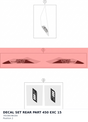 Diagram preview: DECAL SET REAR PART 450 EXC 15 (78108198100)