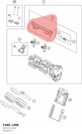 Diagram preview: FUEL LINE (63541113050)