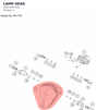 Diagram preview: LAMP HEAD (95814001000)