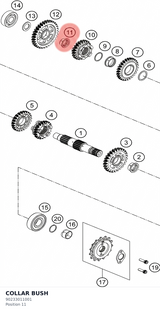 Diagram preview: COLLAR BUSH (90233011001)