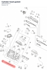 Diagram preview: Cylinder head gasket (A60030036075)