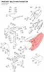 Diagram preview: BRACKET BELLY PAN FRONT RH (94805030010)