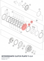 Diagram preview: INTERMEDIATE CLUTCH PLATE T=1,4 (A62632310000)