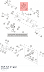 Diagram preview: Shift fork 1/4 gear (61734001000)