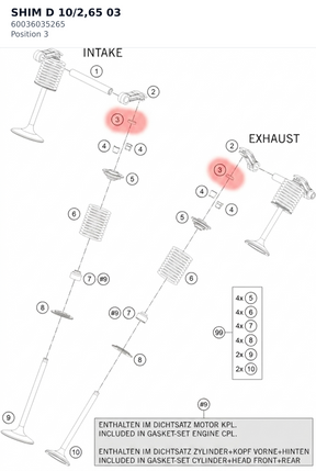 Diagram preview: SHIM D 10/2,65              03 (60036035265)