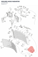Diagram preview: MOLDED HOSE RADIATOR (63535027000)