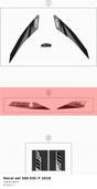Diagram preview: Decal set 500 EXC-F 2018 (79608198007)