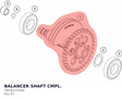 Diagram preview: BALANCER SHAFT CMPL. (76630157044)