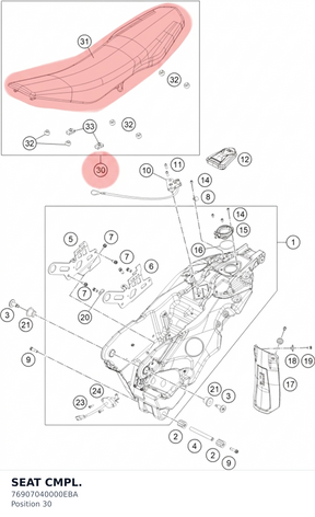 Diagram preview: SEAT CMPL. (76907040000EBA)