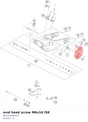 Diagram preview: oval head screw M6x16 ISK (A65313006016)