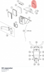 Diagram preview: Oil separator (61930088000)