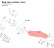 Diagram preview: SAS hose cylinder rear (A62605035022)