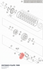 Diagram preview: DISTANCE PLATE 7MM (61232068100)