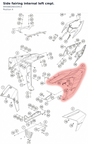 Diagram preview: Side fairing internal left cmpl. (94508026033HCA)