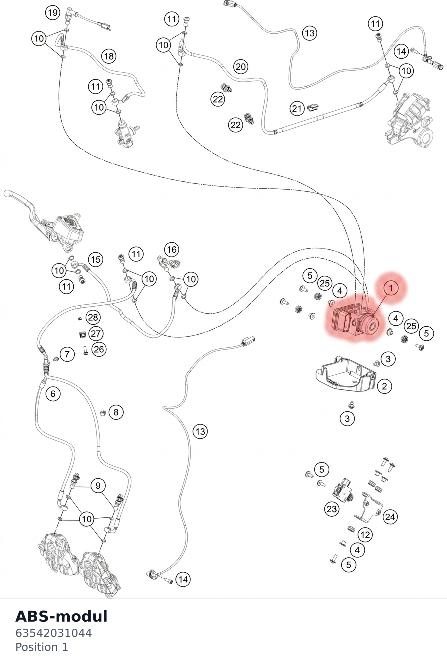 Diagram preview: ABS-modul (63542031044)