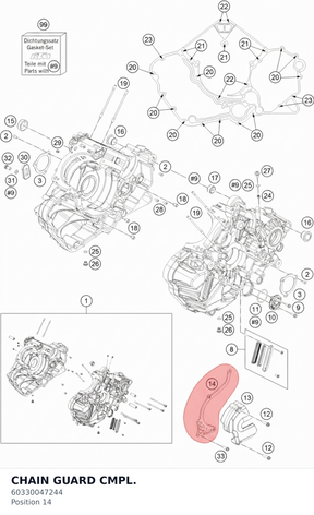 Diagram preview: CHAIN GUARD CMPL. (60330047244)