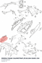 Diagram preview: MIDDLE MASK SILVMETMAT JP181284 DUKE 250 (93108003000BH)