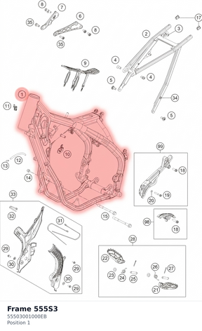 Diagram preview: Frame 555S3 (55503001000EB)
