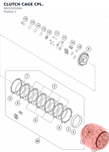 Diagram preview: CLUTCH CAGE CPL. (90232101044)