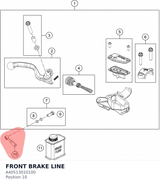 Diagram preview: FRONT BRAKE LINE (A40513010100)