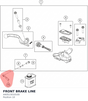 Diagram preview: FRONT BRAKE LINE (A40513010100)