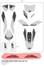 Diagram preview: STICKER REAR PART EXC SD 16 (78108396200)