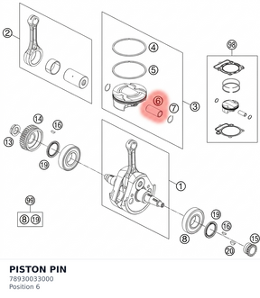 Diagram preview: PISTON PIN (78930033000)