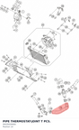 Diagram preview: PIPE THERMOSTAT-JOINT T PCS. (94035026000)