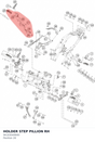 Diagram preview: HOLDER STEP PILLION RH (94103049000)