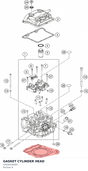 Diagram preview: GASKET CYLINDER HEAD (93830036000)