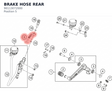 Diagram preview: BRAKE HOSE REAR (90113072000)