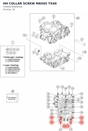 Diagram preview: HH COLLAR SCREW M8X65 TX40 (C0000250806500)