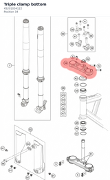 Diagram preview: Triple clamp bottom (45201034122)