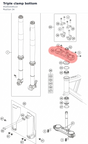 Diagram preview: Triple clamp bottom (45201034122)