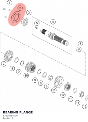 Diagram preview: BEARING FLANGE (63530168000)