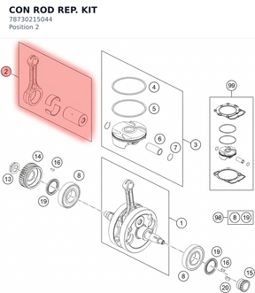 Diagram preview: CON ROD REP. KIT (78730215044)