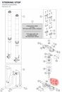 Diagram preview: STEERING STOP (A58001026000M01)