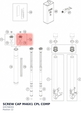 Diagram preview: SCREW CAP M46X1 CPL COMP (43570835S)