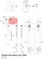 Diagram preview: SCREW CAP M46X1 CPL COMP (43570835S)