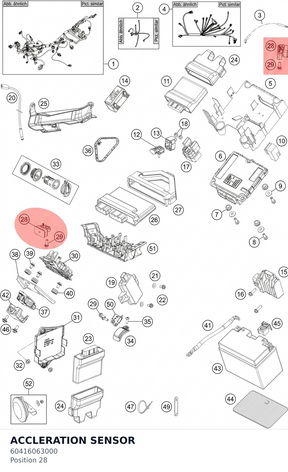 Diagram preview: ACCLERATION SENSOR (60416063000)