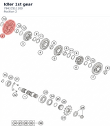Diagram preview: Idler 1st gear (79433511100)