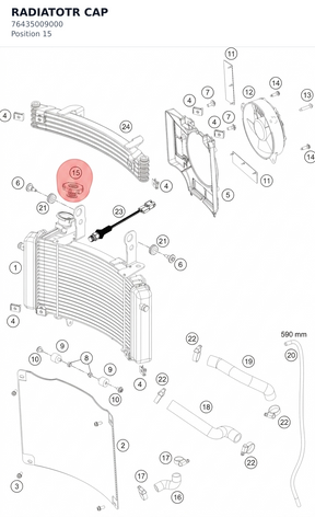 Diagram preview: RADIATOTR CAP (76435009000)