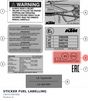 Diagram preview: STICKER FUEL LABELLING (C90707097000)