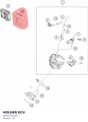 Diagram preview: HOLDER ECU (96341030000)