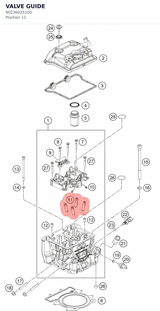 Diagram preview: VALVE GUIDE (90236025100)