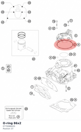 Diagram preview: O-ring 86x2 (0770086020)