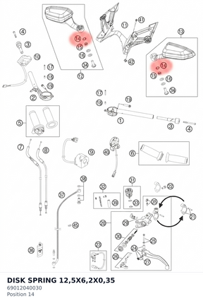 Diagram preview: DISK SPRING 12,5X6,2X0,35 (69012040030)